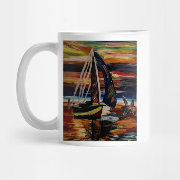 Out sailing in the open sea by kkartwork